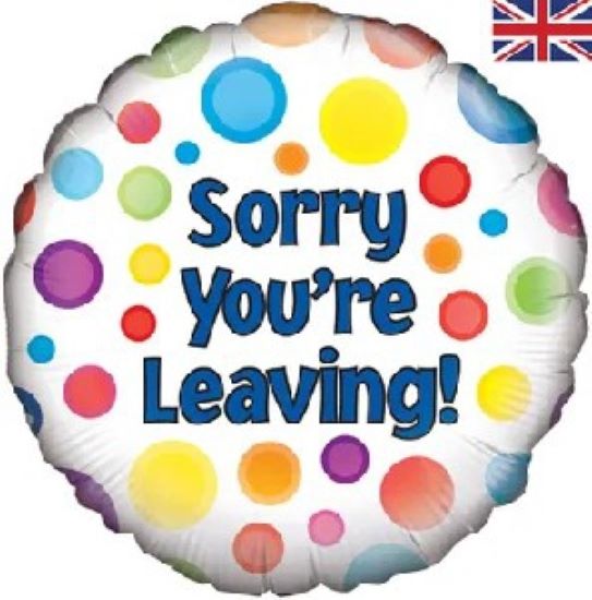 Foil Balloon - Sorry You're Leaving