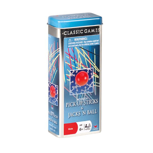 Pick up Sticks & Jacks in a Tin
