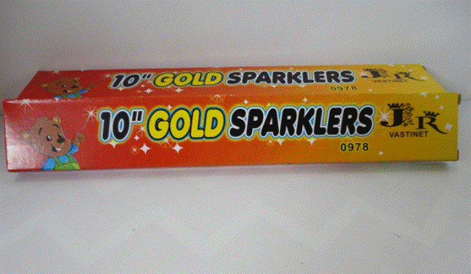 Sparklers 25.4cm Gold (6)