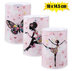 Money Bank Tin Fairies and Butterflies