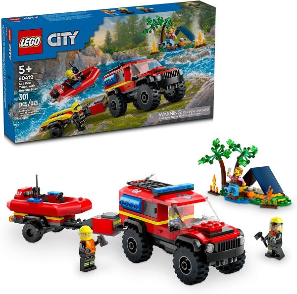 Lego City 4X4 Fire Truck &amp; Rescue Boat