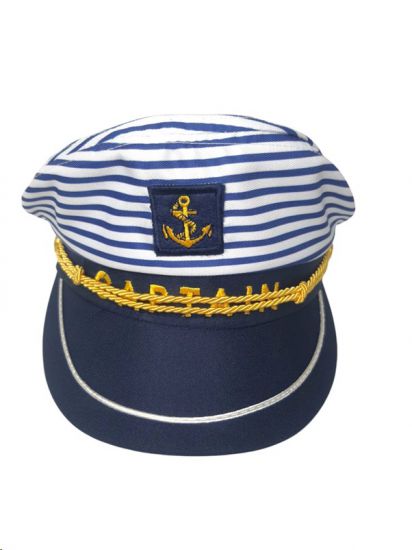 Hat Sailor Blue & White