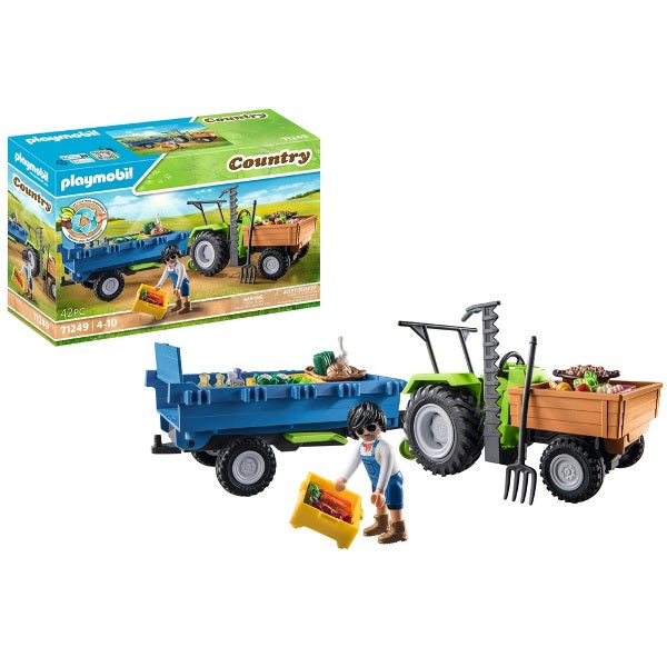 Playmobil Tractor with Trailer