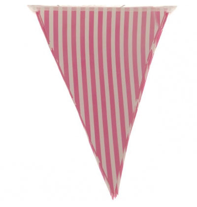 Bunting - Striped Pink 2.5m