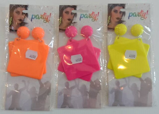 Earings Square Neon
