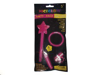 Glow in the Dark Set Pink 4pc