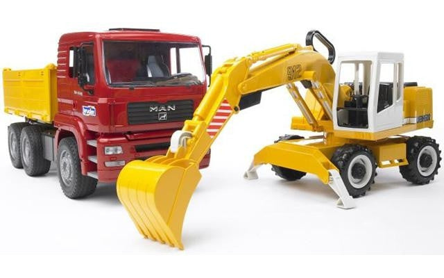 Construction Truck & Liebherr Excavator