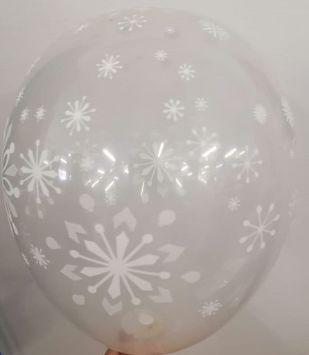 Balloon Latex Contemporary Snowflakes