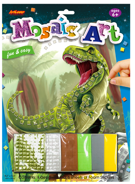 Mosaic Art Dinosaurs assorted