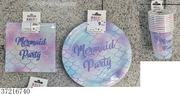 Mermaid Paper Plate