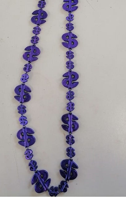 Necklace Plastic $ Sign 84cm