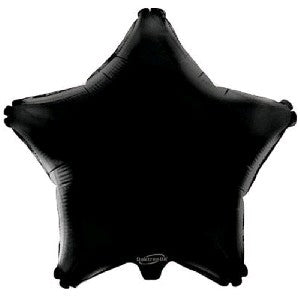 Foil Balloon - Star Black