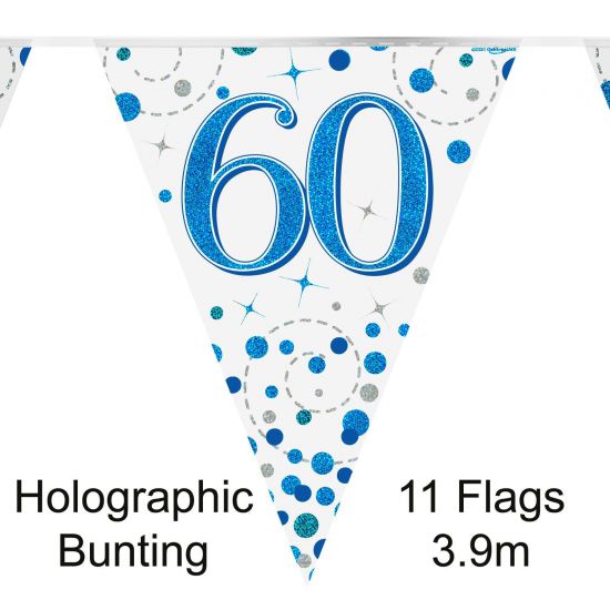 Bunting - Sparkling Fizz Blue 60th