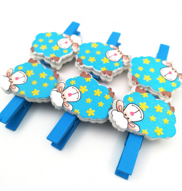 Pegs Sheep Blue (4.5cm)