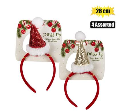 Xmas Headband Glitter 26cm