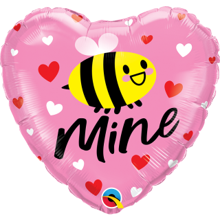Foil Balloon Bee Mine Hearts