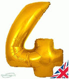 Foil Balloon - SS 4 Gold 34 inch