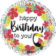 Foil Balloon - Happy Birthday Tropical Touca