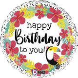 Foil Balloon - Happy Birthday Tropical Touca