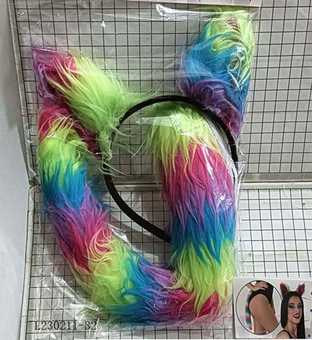 Rainbow Tail set (Alice band &amp; Tail)