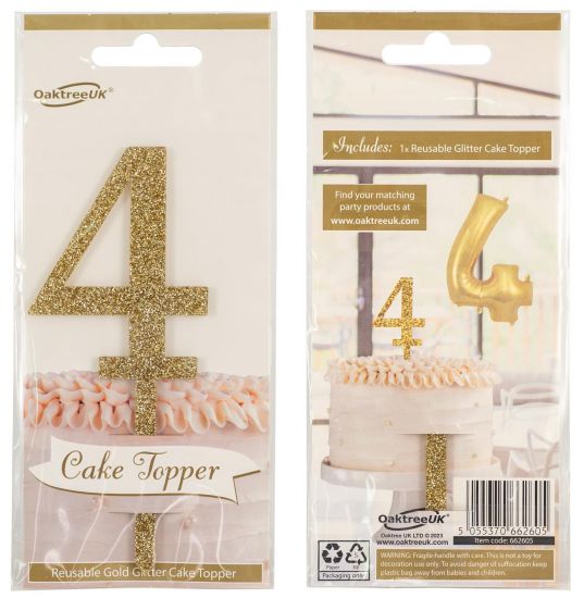 Cake Topper No.4 Gold