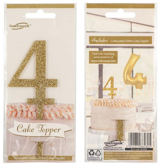 Cake Topper No.4 Gold