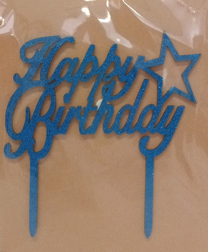 Cake Topper - Happy Birthday assorted