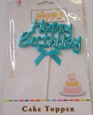 Cake Topper - Happy BDay Rib