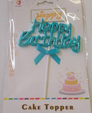 Cake Topper - Happy BDay Rib