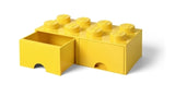 LEGO Storage Brick Drawer 8 Yellow
