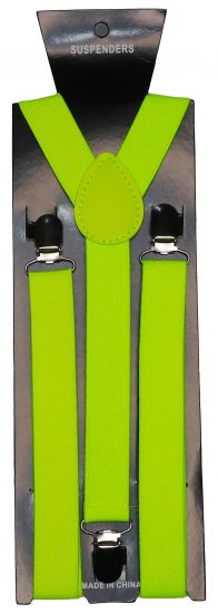 Suspender Braces Neon Yellow