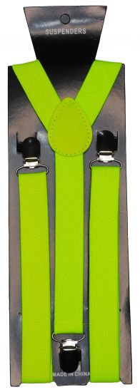 Suspender Braces Neon Yellow