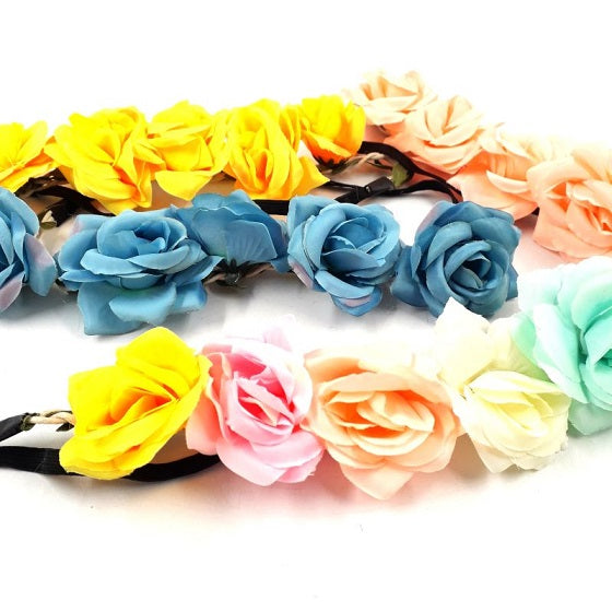 Hairband Roses assorted