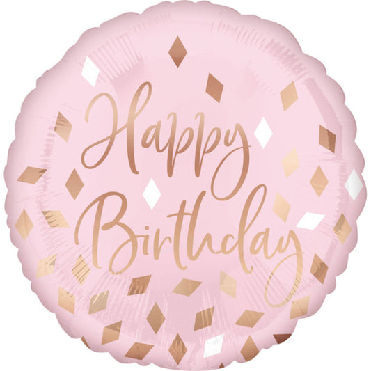 Foil Balloon Blush Birthday