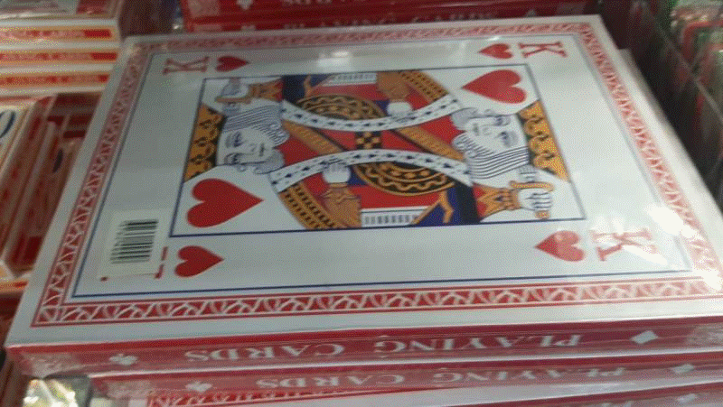 Giant Playing Cards 28x21cm