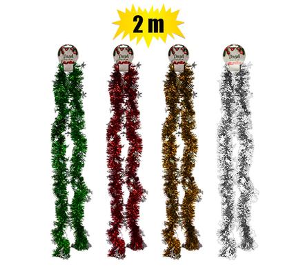 Xmas Garland Tinsel 2m