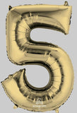 Foil Balloon Super Shape 5 White Gold