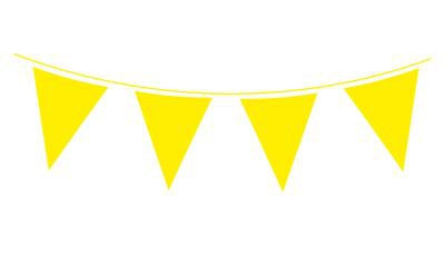 Bunting - Yellow 10m (20 Flags)