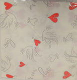 Serviettes - Hearts & Birds (20)