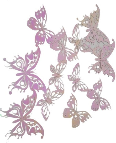 Butterfly Decor 12pc White