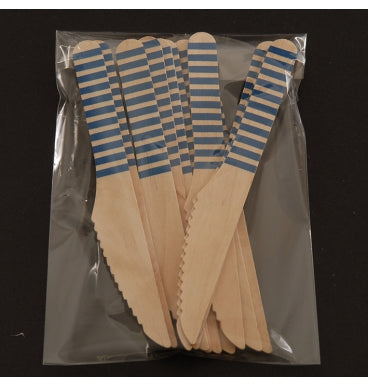 Wooden Knives Stripe Blue (16.7cm)