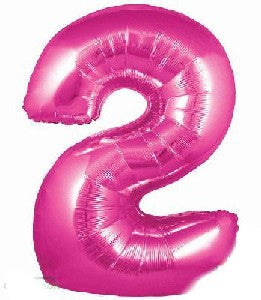 Foil Balloon - SS 2 Pink 34 inch