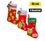 Xmas - Stocking Grinch 45cm