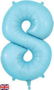 Foil Balloon- SS 8 Matte Blue