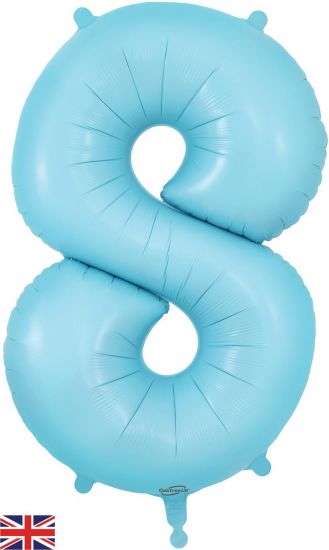 Foil Balloon- SS 8 Matte Blue