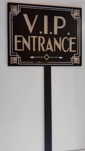 Hollywood - VIP Wooden Stick w/glitter