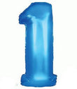 Foil Balloon - SS 1 Blue 34 inch