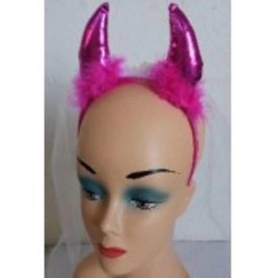 Pink Horn with Veil