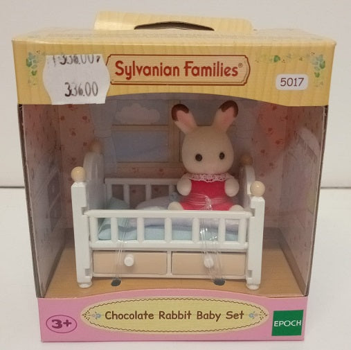 Sylvanian - Chocolat Rabbit Baby Bed Set