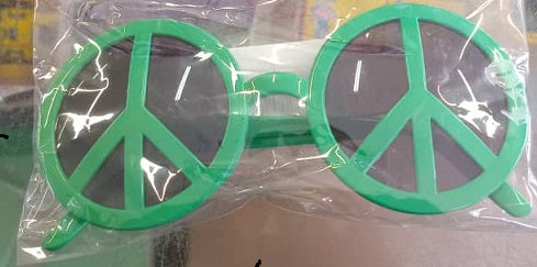 Glasses Peace Sign Green